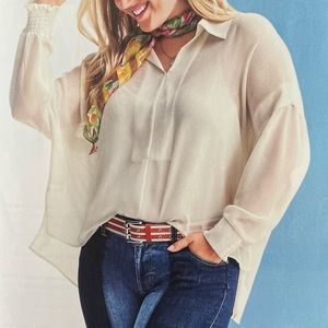 NWT Cabi Abby Blouse